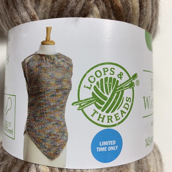 Loops & Threads Yarn Eco Cozy Watercolors "Forest Mushroom" - 290 Yards Lot of 2 - Picture 6 of 6